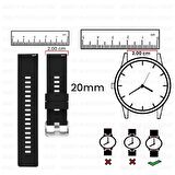 Sneezy Samsung Galaxy Watch 4 40-42-44-46mm Uyumlu 20mm FiberLink Manyetik Tokalı Kumaş Örgü Kordon