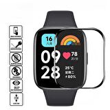 Sneezy Xiaomi Redmi Watch 3 Active İle Uyumlu Polymer Temperli Nano 0.5 mm Watch Ekran Koruyucu