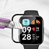 Sneezy Xiaomi Redmi Watch 3 İle Uyumlu Polymer Temperli Nano 0.5 mm Watch Ekran Koruyucu