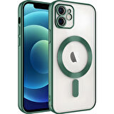 Sneezy İphone 11 İle Uyumlu Reflect Line MagSafe Uyumlu İnce Tasarım Kapak