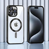 Sneezy İphone 11 İle Uyumlu Reflect Line MagSafe Uyumlu İnce Tasarım Kapak