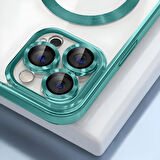 Sneezy İphone 11 İle Uyumlu Reflect Line MagSafe Uyumlu İnce Tasarım Kapak