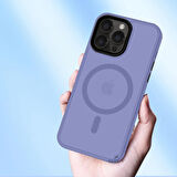 Sneezy İphone 14 İle Uyumlu Magnetic Matte Prism Kapak