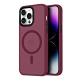 Sneezy İphone 13 Pro Max İle Uyumlu Magnetic Matte Prism Kapak