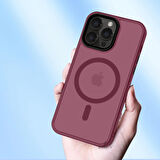 Sneezy İphone 13 Pro Max İle Uyumlu Magnetic Matte Prism Kapak