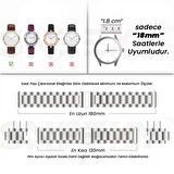 Sneezy Huawei Watch Gt4 41mm İle Uyumlu 18mm Ironweft Döküm Çelik Metal Kordon