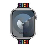 Sneezy Apple Watch 42-44-45-49mm İle Uyumlu Metal Klips Solo Fiberlink Örgü Kordon