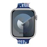 Sneezy Apple Watch 42-44-45-49mm İle Uyumlu Metal Klips Solo Fiberlink Örgü Kordon