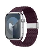 Sneezy Apple Watch 42-44-45-49mm İle Uyumlu Metal Klips Solo Fiberlink Örgü Kordon