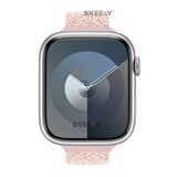 Sneezy Apple Watch 42-44-45-49mm İle Uyumlu Metal Klips Solo Fiberlink Örgü Kordon
