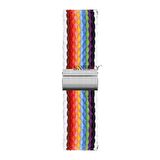 Sneezy Huawei Watch Ultimate - Watch Buds 22mm Uyumlu Metal Klips Solo Fiberlink Örgü Kordon