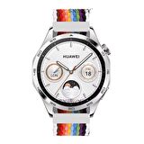 Sneezy Huawei Watch Ultimate - Watch Buds 22mm Uyumlu Metal Klips Solo Fiberlink Örgü Kordon