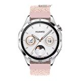 Sneezy Huawei Watch GT Runner-Sport 46mm- GT2 E 22mm Uyumlu Metal Klips Solo Fiberlink Örgü Kordon