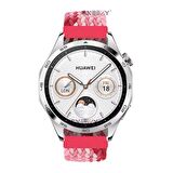 Sneezy Huawei Watch 4 46mm-Watch 4 Pro 22mm Uyumlu Metal Klips Solo Fiberlink Örgü Kordon
