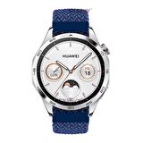 Sneezy Huawei Watch 4 46mm-Watch 4 Pro 22mm Uyumlu Metal Klips Solo Fiberlink Örgü Kordon