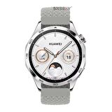 Sneezy Huawei Watch Gt4 46mm İle Uyumlu 22mm Metal Klips Solo Fiberlink Örgü Kordon