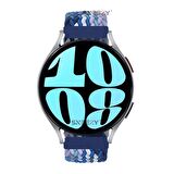 Sneezy Samsung Galaxy Watch 5 Pro R-920 İle Uyumlu 20mm Metal Klips Solo Fiberlink Örgü Kordon