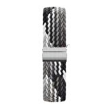 Sneezy Samsung Galaxy Watch 5 40-44mm İle Uyumlu 20mm Metal Klips Solo Fiberlink Örgü Kordon