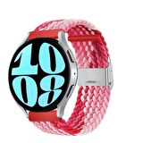 Sneezy Huawei Watch GT 3 Elegant Active 42mm Uyumlu 20mm Metal Klips Solo Fiberlink Örgü Kordon