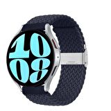 Sneezy Huawei Watch GT 3 Elegant Active 42mm Uyumlu 20mm Metal Klips Solo Fiberlink Örgü Kordon