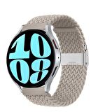 Sneezy Huawei Watch GT 3 Elegant Active 42mm Uyumlu 20mm Metal Klips Solo Fiberlink Örgü Kordon