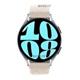 Sneezy Huawei Watch GT 3 Elegant Active 42mm Uyumlu 20mm Metal Klips Solo Fiberlink Örgü Kordon
