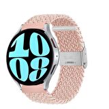 Sneezy Huawei Watch GT 2 Elegant-Classic 42mm Uyumlu 20mm Metal Klips Solo Fiberlink Örgü Kordon