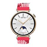 Sneezy Huawei Watch GT 4 41mm İle Uyumlu 18mm Metal Klips Solo Fiberlink Örgü Kordon