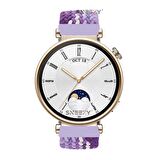 Sneezy Huawei Watch GT 4 41mm İle Uyumlu 18mm Metal Klips Solo Fiberlink Örgü Kordon