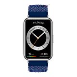 Sneezy Huawei Watch Fit 2 İle Uyumlu Metal Klips Solo Fiberlink Örgü Kordon