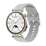 Sneezy Huawei Watch GT4 41mm İle Uyumlu 18mm PureLux Soft Tokalı Silikon Kordon