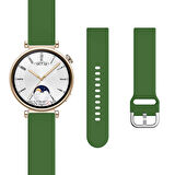 Sneezy Huawei Watch GT4 41mm İle Uyumlu 18mm PureLux Soft Tokalı Silikon Kordon
