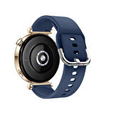 Sneezy Huawei Watch GT4 41mm İle Uyumlu 18mm PureLux Soft Tokalı Silikon Kordon