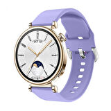 Sneezy Huawei Watch GT4 41mm İle Uyumlu 18mm PureLux Soft Tokalı Silikon Kordon
