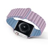 Apple Watch 38mm 40mm 41mm Seri 3 4 5 6 7 8 Se Uyumlu Harmony Duo Magnetik Silikon Kordon