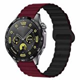 Samsung Gear S3 Frontier R760 – S3 Classic R770 22mm Uyumlu Harmony Duo Magnetik Silikon Kordon