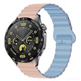 Samsung Gear S3 Frontier R760 – S3 Classic R770 22mm Uyumlu Harmony Duo Magnetik Silikon Kordon