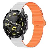 Huawei Watch Ultimate – Watch Buds 22mm Uyumlu Harmony Duo Magnetik Silikon Kordon