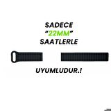 Huawei Watch GT Runner-Sport 46mm- GT2 E 22mm Uyumlu Harmony Duo Magnetik Silikon Kordon