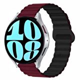 Samsung Galaxy Watch 5 Pro r920 20mm Uyumlu 20mm Harmony Duo Magnetik Silikon Kordon
