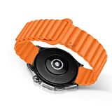 Samsung Galaxy Watch 5 40-44mm Uyumlu 20mm Harmony Duo Magnetik Silikon Kordon