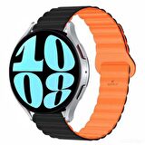 Huawei Watch GT 3 Elegant – Active 42mm Uyumlu 20mm Harmony Duo Magnetik Silikon Kordon