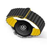 Huawei Watch GT 3 Elegant – Active 42mm Uyumlu 20mm Harmony Duo Magnetik Silikon Kordon