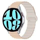 Huawei Watch GT 3 Elegant – Active 42mm Uyumlu 20mm Harmony Duo Magnetik Silikon Kordon