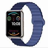 Huawei Watch Fit 2 İle Uyumlu Harmony Duo Magnetik Silikon Kordon