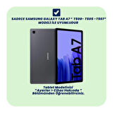 Samsung Tab A7 T500 10.4 İnç Kılıf ShockArmor Clear Köşe korumalı şeffaf tablet kılıfı