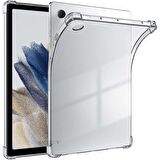 Samsung Tab A8 X200 10.5 İnç Kılıf ShockArmor Clear Köşe korumalı şeffaf tablet kılıfı