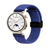 Sneezy Huawei Watch GT 4 41mm İle Uyumlu 18mm FiberLink Manyetik Tokalı Örgü Kordon