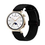 Sneezy Huawei Watch GT 4 41mm İle Uyumlu 18mm FiberLink Manyetik Tokalı Örgü Kordon