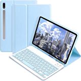 Samsung Tab S9 SM-X710 11 İnç Uyumlu StyleTech Bluetooth Klavyeli Çok Yönlü Kılıf